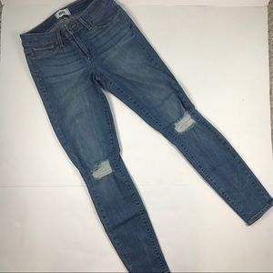 PAIGE Verdugo Ankle Stretch Destroyed Jeans Sz 27
